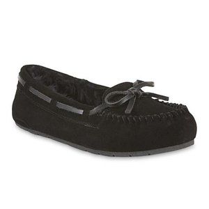 Women's Moxi Moccasin Slipper - Black